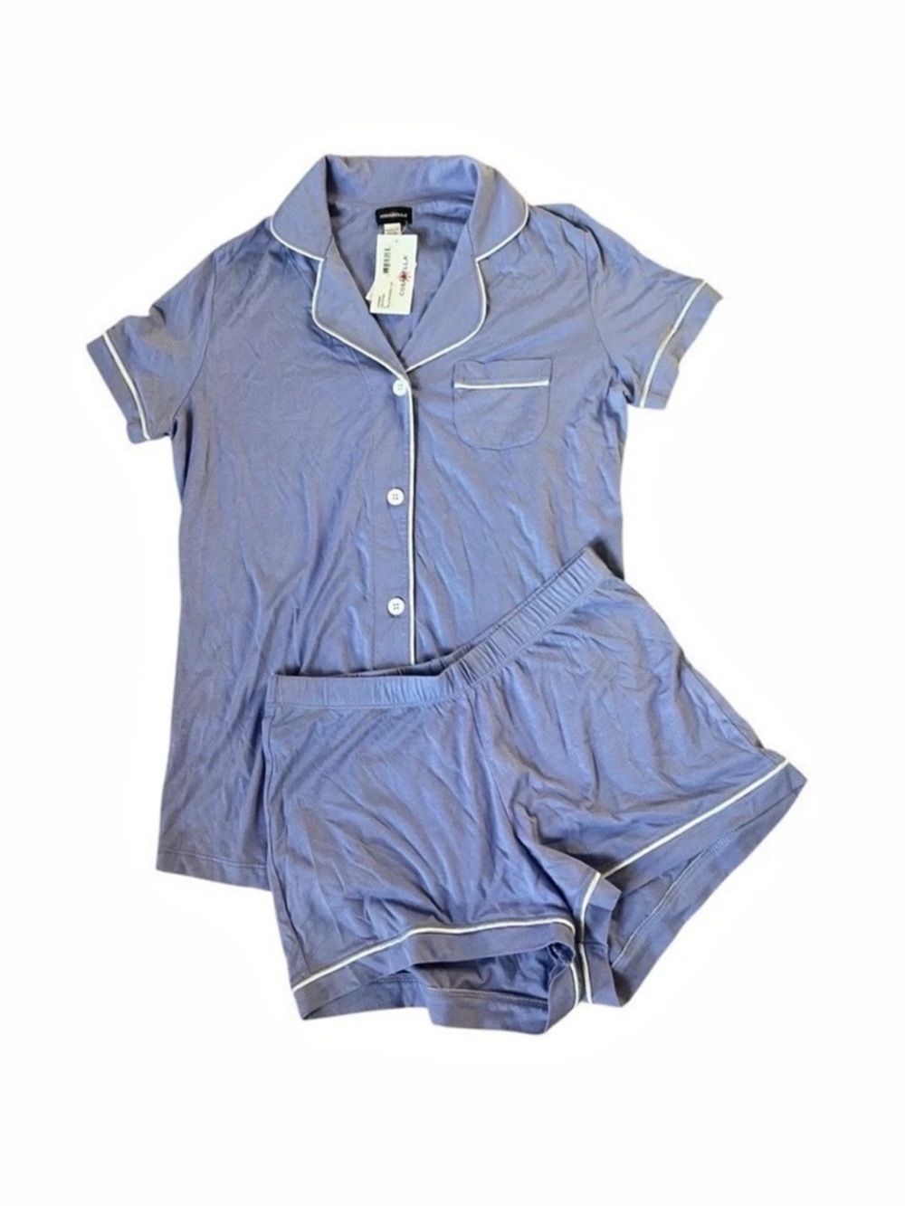 Cosabella Bella Short Sleeve Top & Boxer Pajama Set Small - Picture 3 of 4
